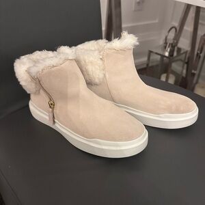 Cole Haan Womens Grandpro Rally Bootie Suede Slip On Ankle Boots